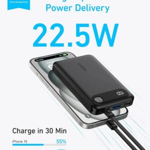 ANKER POWER BANK 10K 22.5W BLACK A1257H11