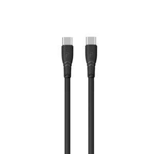 PAWA 60W QUICK CHARGING DATA CABLE C TO C 1.2M BLACK PW-12PVCCTOC-BK