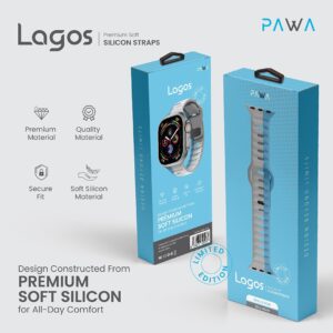 PAWA LAGOS LIMITED EDITION GREY & BLUE WATCH STRAP 45 & 49MM PW-WLLS49IW-GYBL