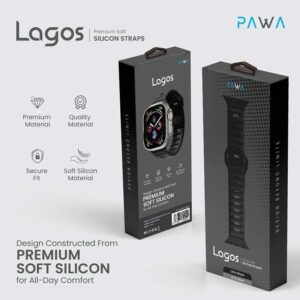 PAWA LAGOS ULTRA BLACK WATCH STRAP 45 & 49MM PW-WLLS49IW-ULBK