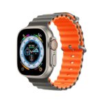 PAWA LONDON OCEAN GREY ORANGE WATCH STRAP 42-44-45-49MM PW-WLLOIW-GROR
