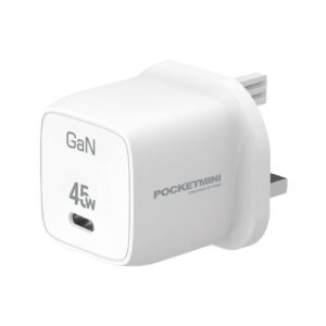 PAWA POCKETMINI TRAVEL CHARGER GAN 45W WHITE PW-PMTAGN45-WH