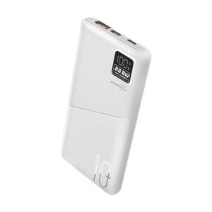 PORODO 10000MAH QUICK CHARGE POWER BANK WHITE PB-PBFCH053-WH