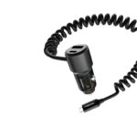 PORODO 110W CAR CHARGER INTEGRATED COILED TYPE C CABLE PD-FWCH046-BK
