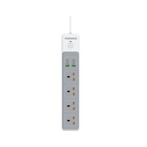 PORODO 4AC 65W 3000W POWERSTRIP PD-FWCH045-WH