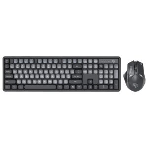 PORODO GAMING DESIGN WIRELESS KEYBOARD MOUSE SET PDX225-GYA