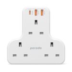 PORODO PD 20W MULTI PORT WALL SOCKET WHITE FWCH006