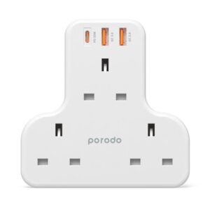 PORODO PD 20W MULTI PORT WALL SOCKET WHITE FWCH006