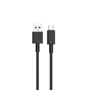 PORODO USB A TO TYPE C DURABLE CHARGING CABLE 1.2M BLACK PD-CBL0001-BK