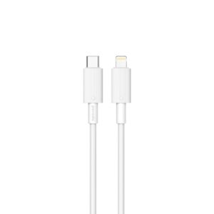 PORODO USB C TO LIGHTNING DURABLE CHARGING CABLE PD 27W 1.2M WHITE PD-CBL0004-WH