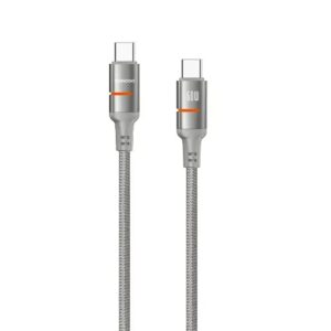PORODO USB C TO USB C LED LIGHT CABLE OD 60W 1.2M PD-CBL0028-GD-C