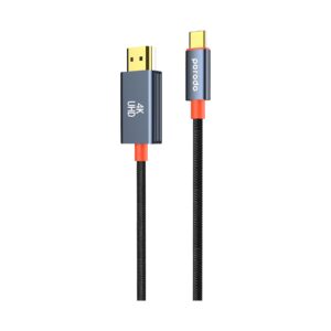 PORODO WOVEN BRAIDED LIGHTNING HDMI CABLE PD-CBL0017-BK