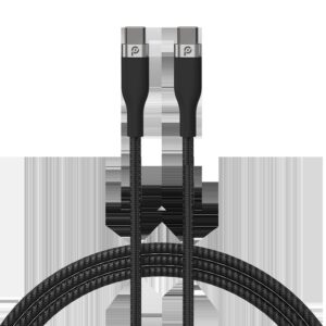 POWERO RAPID PRO PREMIUM BRAIDED CABLE 27W TYPE C TO LIGHTNING 1.2M BLACK PR-RPBD12CL-BK