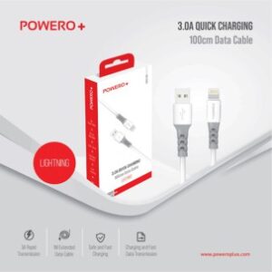 POWERO+ FINE+ SERIES USB TO LIGHTNING CABLE WHITE PR-C3166L