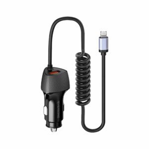 RIVERSONG SAFARI C3 FAST CAR CHARGER WITH BUILT IN TYPE C CABLE CC38-T