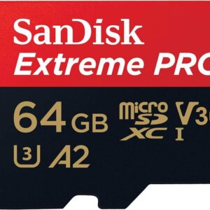 SANDISK EXTREME PRO MICROSDXC UHS-I CARD WITH ADAPTER SDSQXCD-064G-GN6MA
