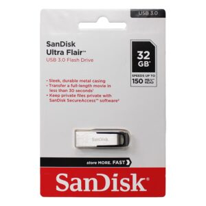 SANDISK ULTRA FLAIR USB 3.0 FLASH DRIVE