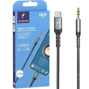 SKY DOLPHIN TYPE C TO 3.5MM DIGITAL AUDIO CONVERSION CABLE 1M SR29