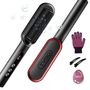 TYMO RING PLUS IONIC HAIR STRAIGHTENING COMB BLACK HC103