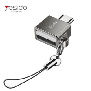 GS08 Mini Aluminum Alloy USB Type-C U-disk Card Reader Mouse Convert OTG Adapter
