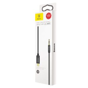 BASEUS TYPE C MALE TO 3.5 MALE DIGITAL AUDIO CABLE CAM01-01