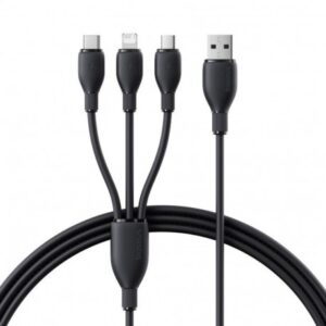 BASEUS ULTRA FAST ONE FOR THREE FAST CHARGING CABLE USB TO M+L+C 0.8M P10376303121-01
