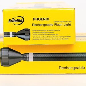 BRITELITE PHOENIX RECHARGABLE FLASH LIGHT