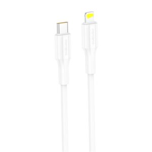 FONENG FAST CHARGING CABLE USB TO LIGHTNING 1M WHITE XS01