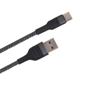 FONENG FAST DATA CABLE USB TO TYPE C 2M NYLON BRAID BLACK X51