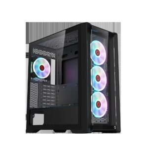 GAMEON VORTEX ARTIC SERIES GAMING CASE BLACK