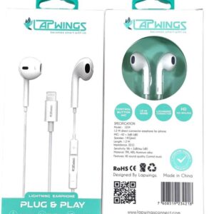 LAPWINGS TYPE C EARPHONE 1.2M WHITE TE14