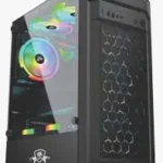 USED GAMING PC I7-7GEN 16 GB RGB, 256 SSD+500HDD GTX 1650 4GB BLACK CASE
